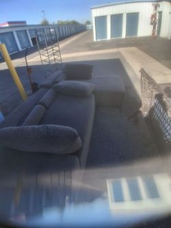 Gray Fabric Sectional Sofa