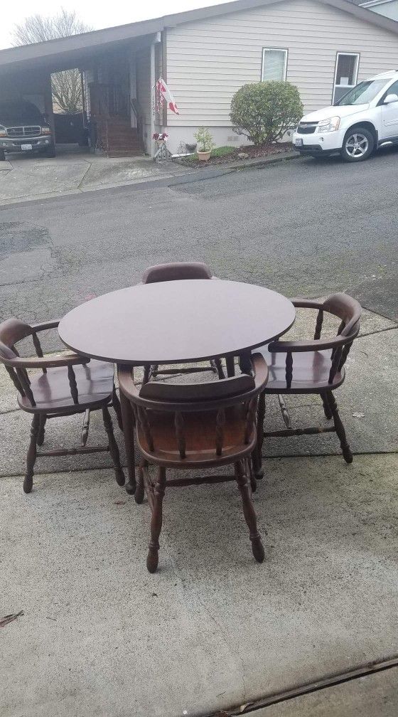 Dining table, 4 chairs, cofee table, 2 End tables-Make Offer