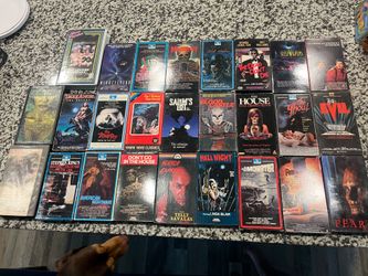 Cult horror vintage 24 vhs lot bundle rare hard to find collectors collection
