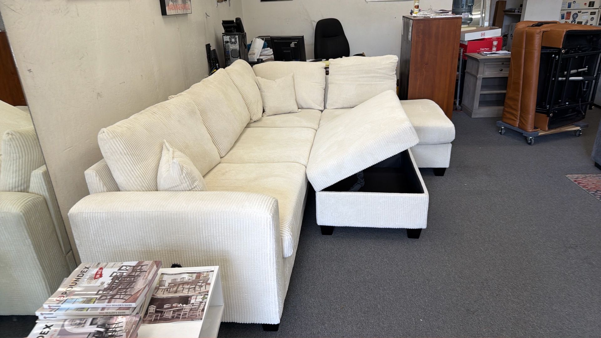 New 106x86 Sectional Couch / Free Delivery 