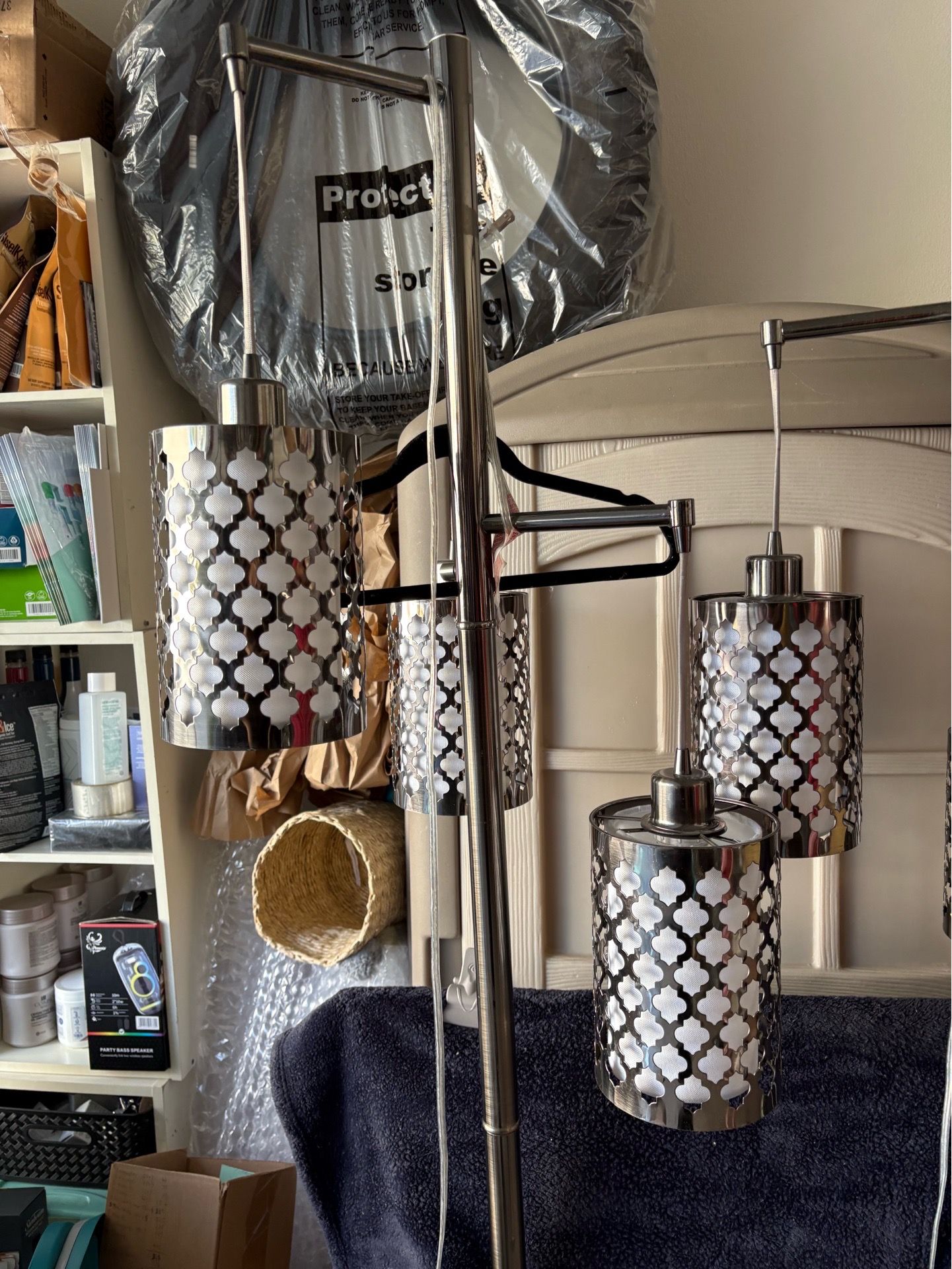 2 3-light tree Floor Lamps