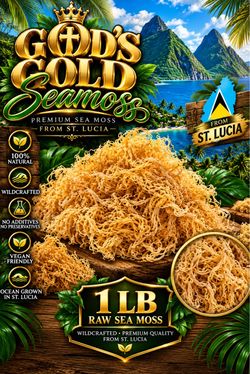 God's Gold Raw Sea Moss 1 LB
