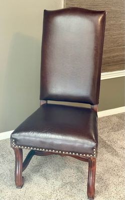 Solid Wood and Real Leather Chair