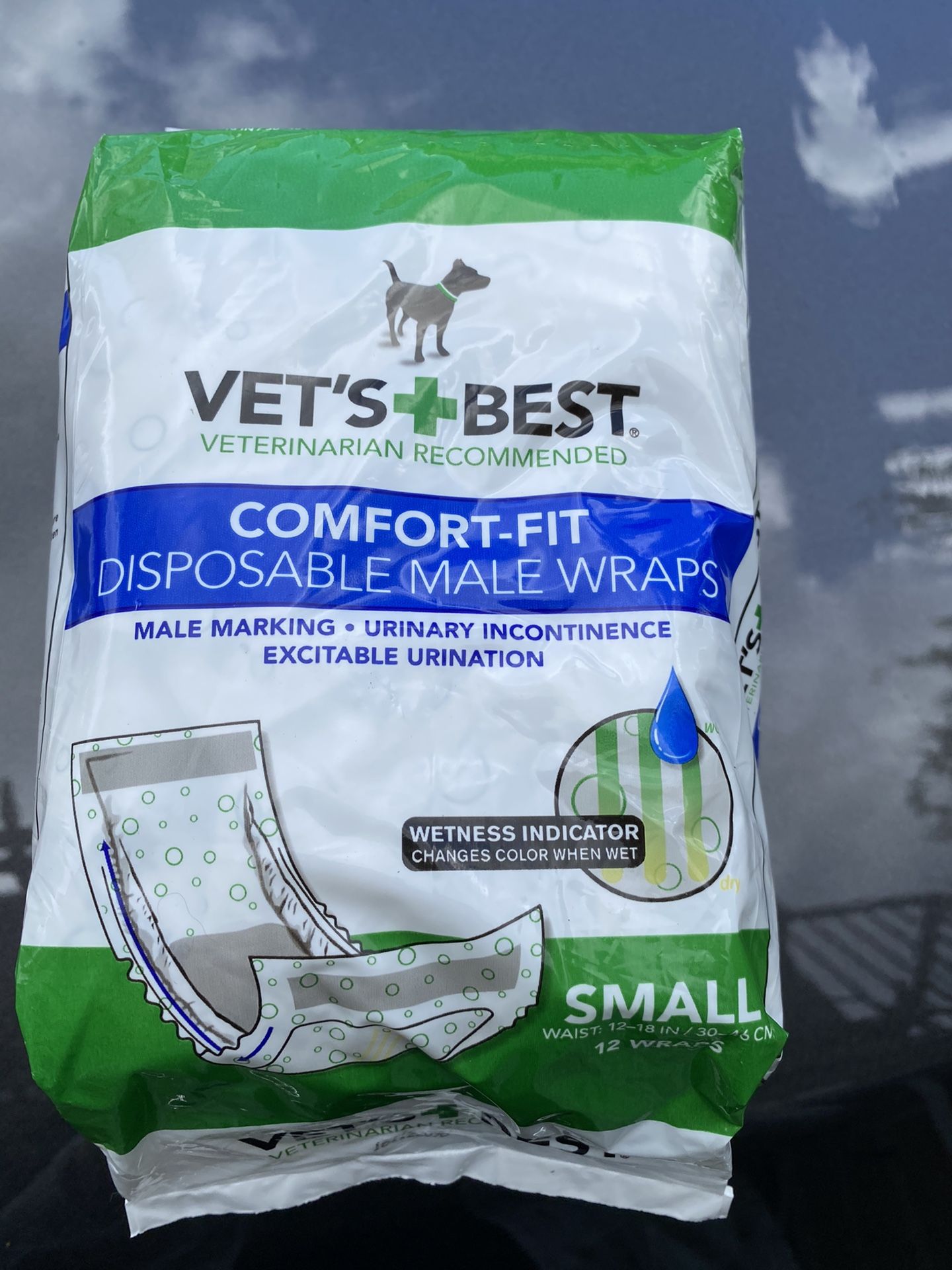 Disposable Dog Diapers For Males, Size Small