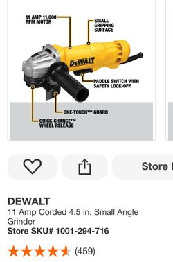 Dewalt angle grinder