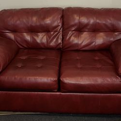 Leather Love Seat