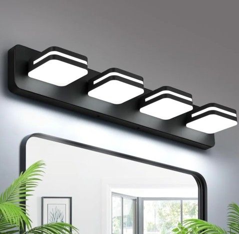 Torondo 4-light LED Vanity Fixture Black 27in New