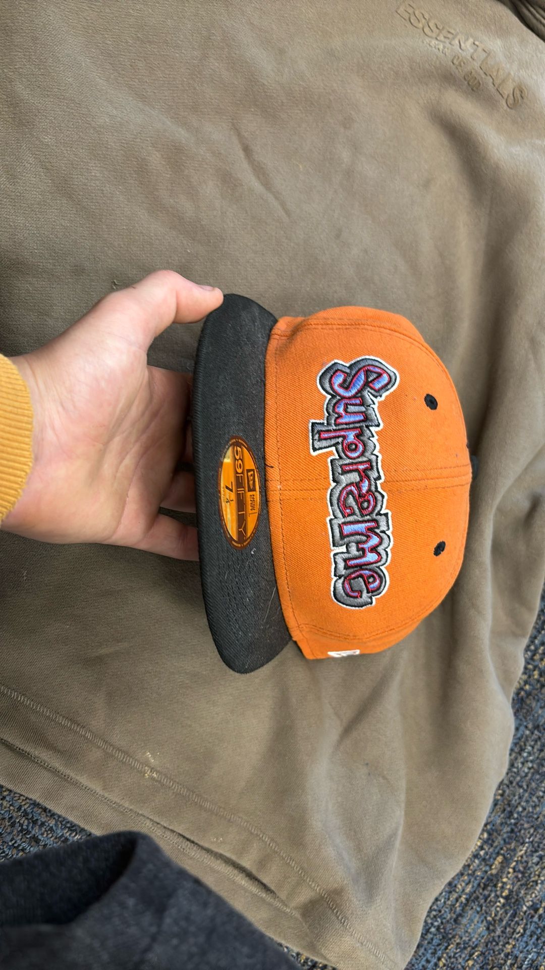 supreme fitted hat