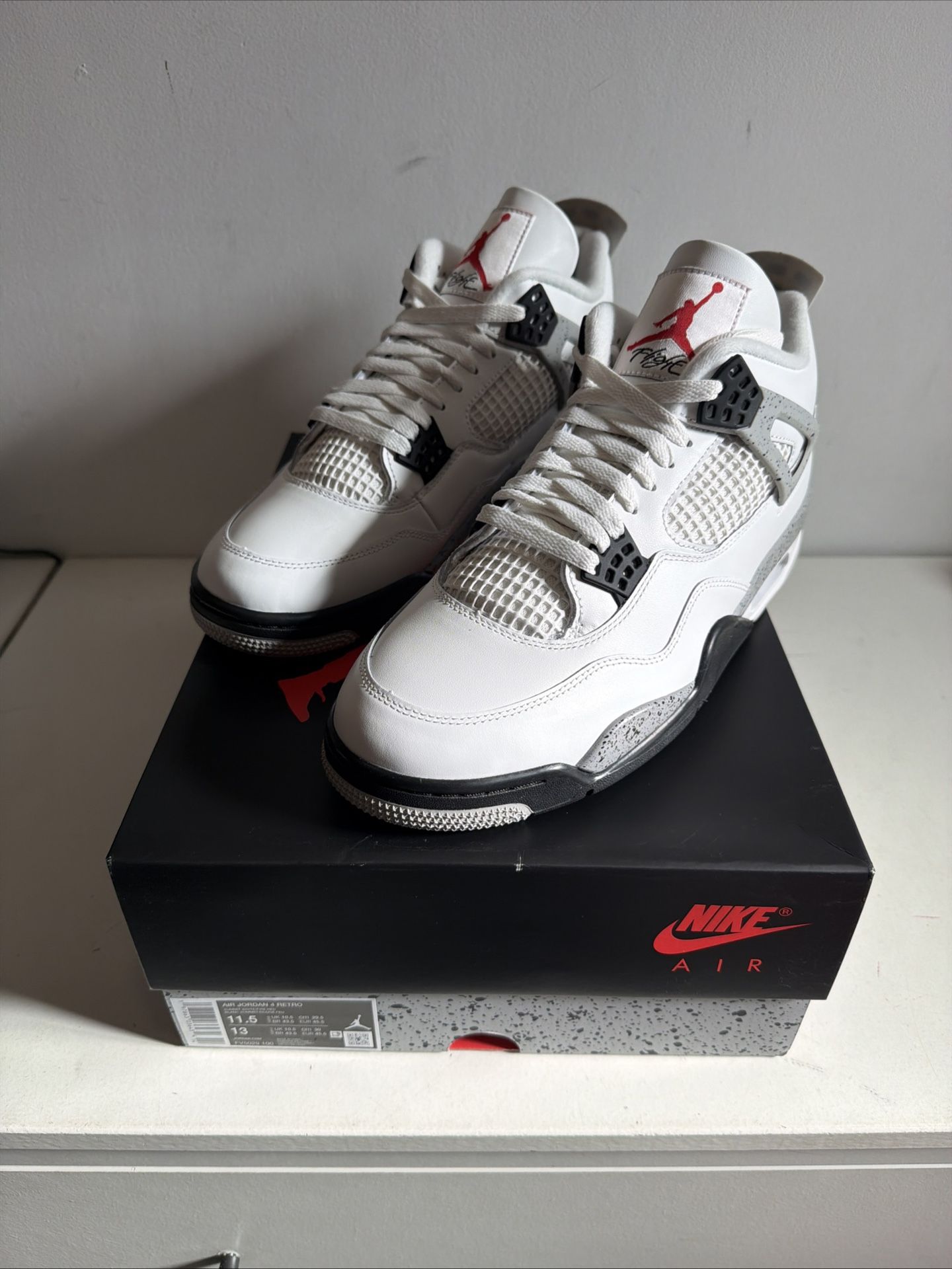 Air Jordan 4 White Cement 11.5