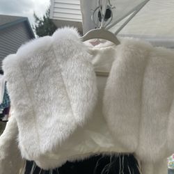 Faux Fur Vest For Small girls 