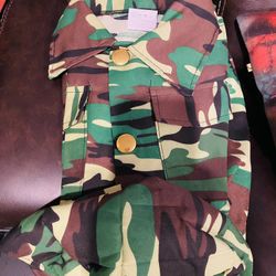Kids Halloween Costume- Camouflage Military  uniform
