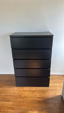 IKEA Malm black dresser