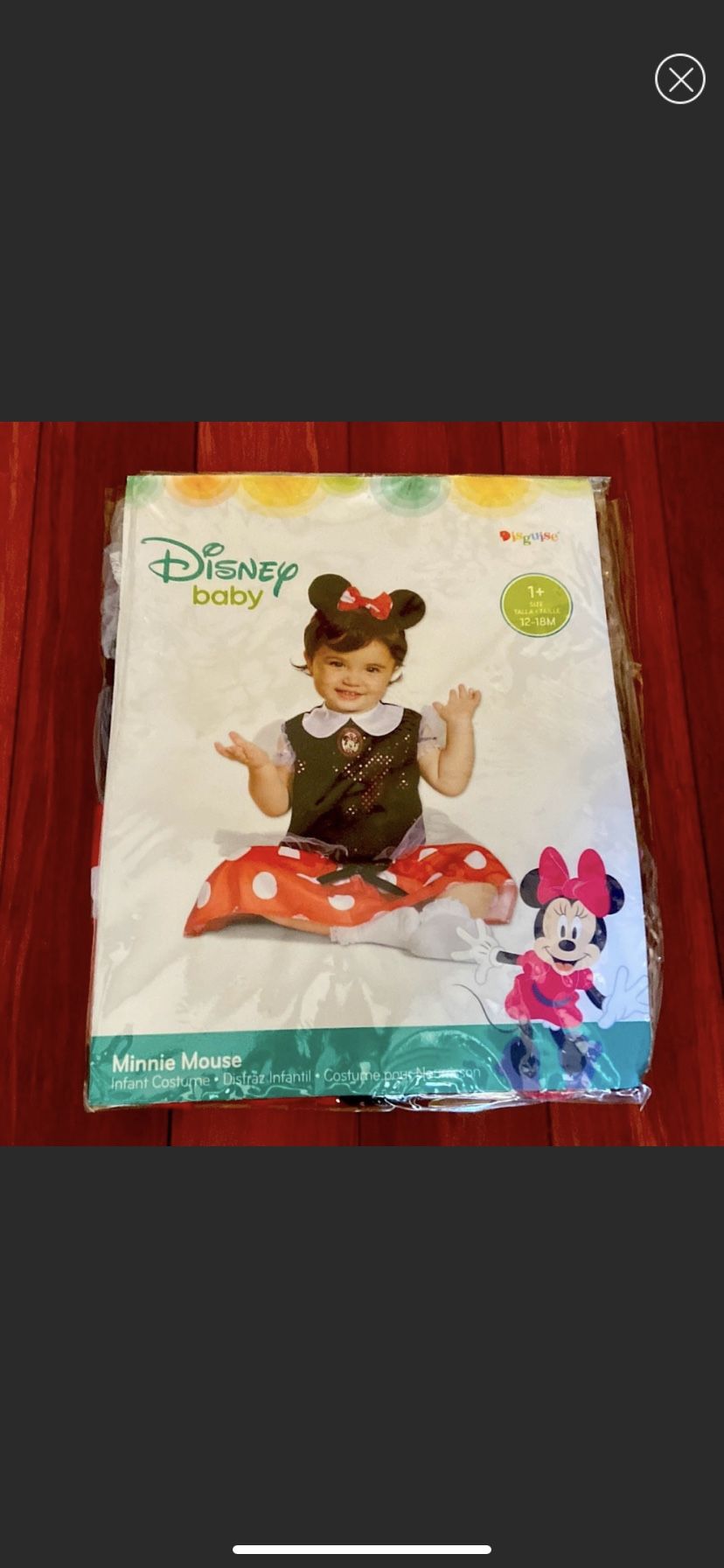 Minnie Mouse Costume-12-18 Months 