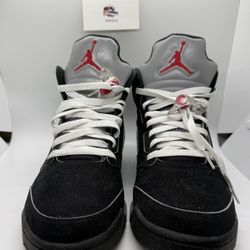 Size 9.5 - Air Jordan 5 Retro OG Black Metallic Reimagined