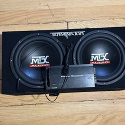 12” Terminator Speakers / 2500 Watt Amplifier 