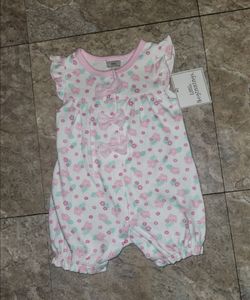 Little beginnings baby girl romper new