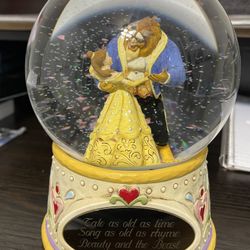 Disney Traditions Beauty And The Beast Snow Globe