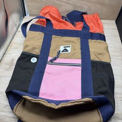 POLER OUTDOOR STUFF tote pack Backpack rucksack cinch sack 24L EUC Large brown 