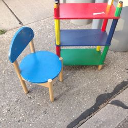 Children's Chair & Bookcase