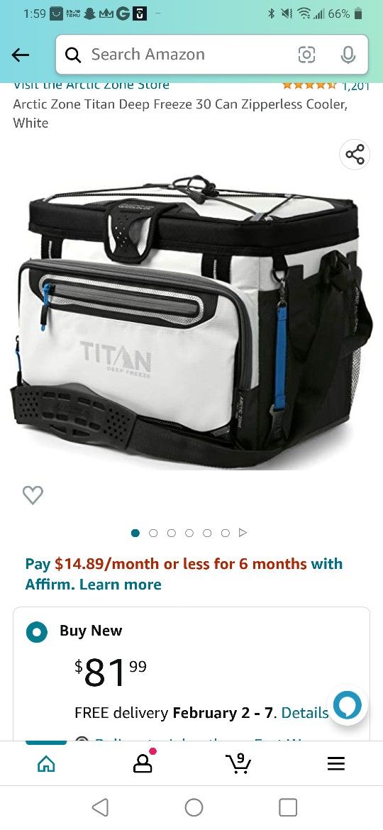 Titan Deep Freeze 30 Can +food Storage Brand New !!!!