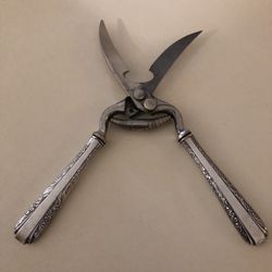 Vintage Sterling Silver Locking Poultry Shears 