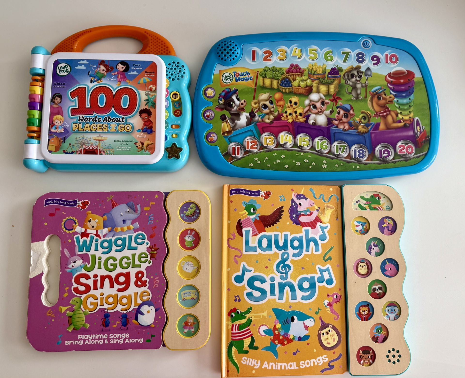 Leap Frog Board Books with Noise (batteries required) Toddler, Baby, Preschool