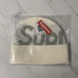 Supreme White Beanie