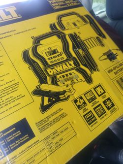 Dewalt Ful Station Batt Starter Jumper Air Comp Allin One