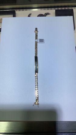 14k gold id bracelet