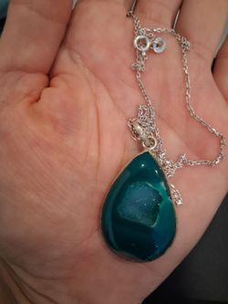 Sterling silver necklace with Drutzy pendant