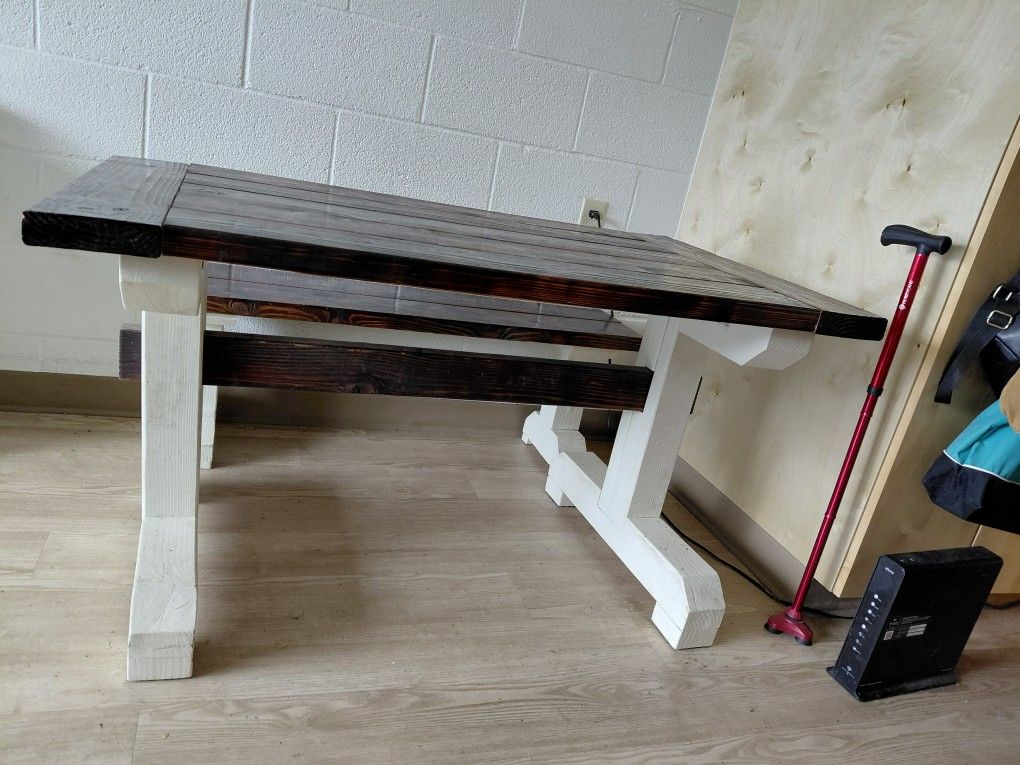 Handmade Picnic Table & Bench