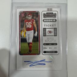 George Karlaftis 2022 Contenders #159 Rookie Ticket Auto