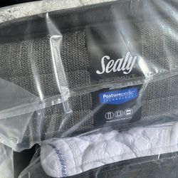 Brand  new  pillow  top  king size mattress and  box