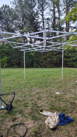 Aluminum heavy duty canopy frame. 10x15