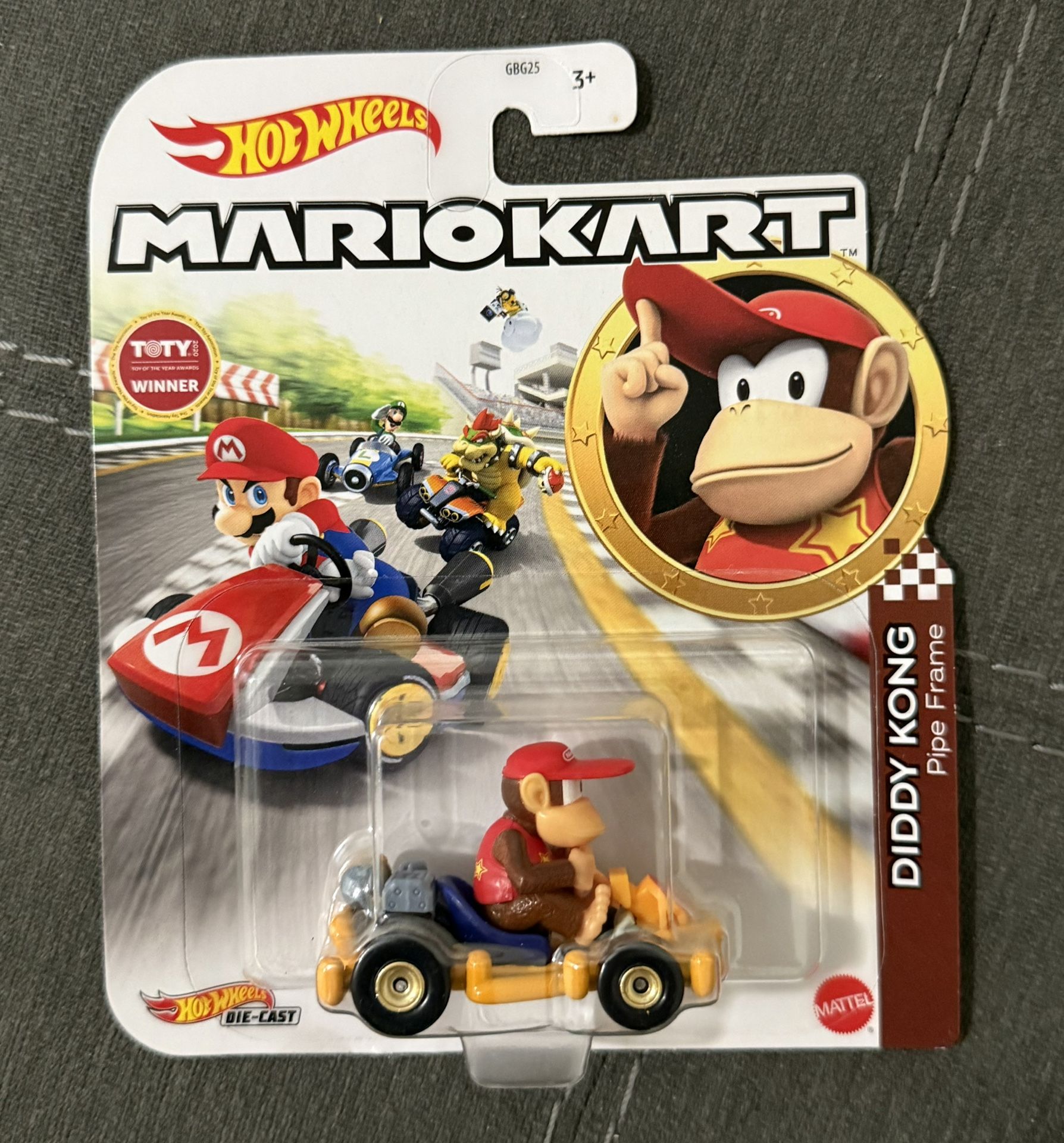 Mattel HOT WHEELS Mario Kart Diddy Kong Pipe Frame - NEW NIB