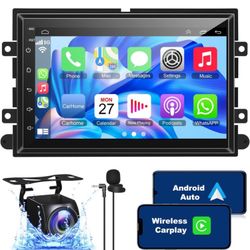 2+32G Android 12 Car Stereo for Ford 2004-2014 F150/F250/F350, 7 Inch IPS Touch Screen Car Radio with Wireless Carplay/Android Auto,GPS, WiFi, Bluetoo
