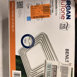 New bathroom exhaust fan