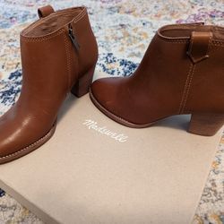 Madewell Billie Boot In Leather Size 7.5