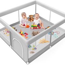 Playpen for Babies and Toddlers Baby Fence Playard Activity Center No Mat
