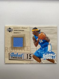 Carmelo Anthony Upper Deck Rookie Debut Threads Card