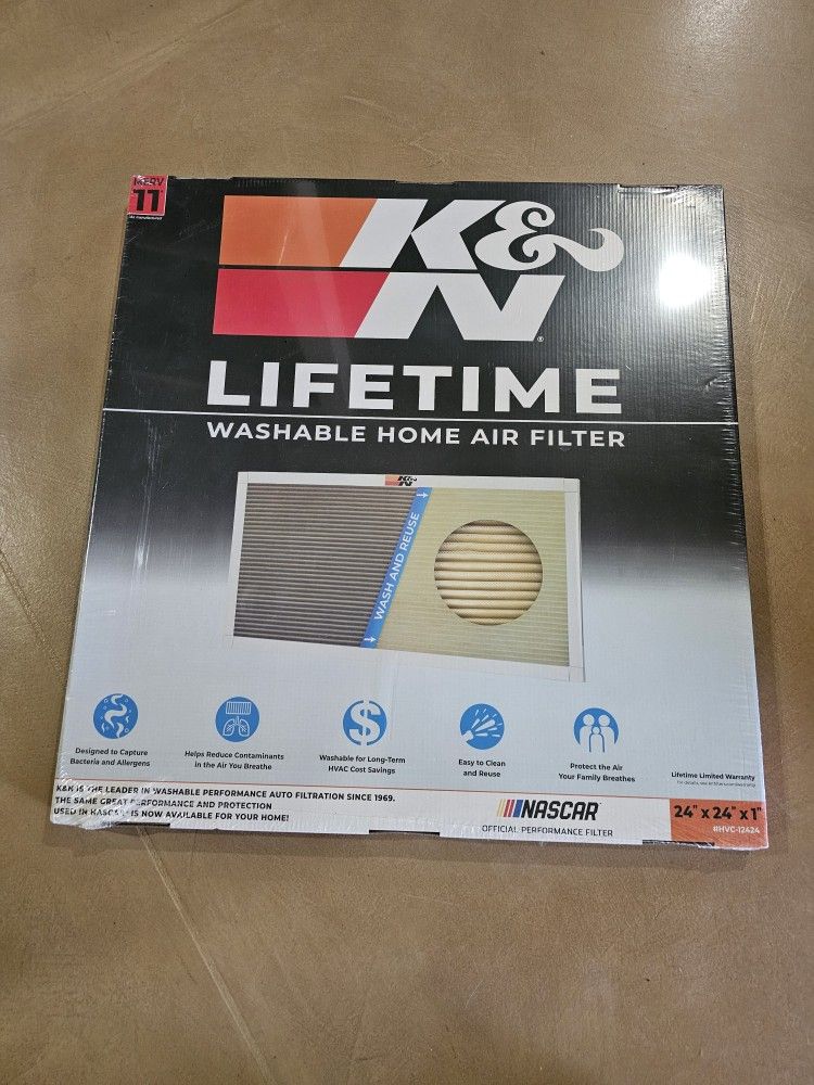 24x24x1 Washable/reusable Air Filter $35