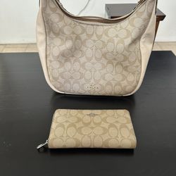 Coach purse and wallet