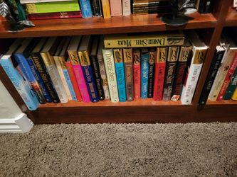 Daniel Steele, hard back books. I've never been used new thirty five of them all different titles.They're perfect with the original covers on them