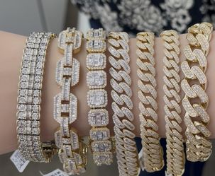 10KT/14KT Natural Diamond Men’s Rings and Bracelets 