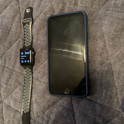 iPhone 7 Plus 128gb Apple Watch 3 38mm