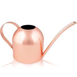 Brand New Homarden 30 oz. Copper Watering Can - Metal Watering Can with Long Spout, Watering Can for Outdoor and Indoor Plants - Mini Watering Can A39