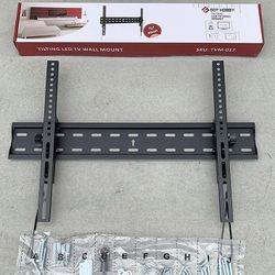 (NEW) $15 TV Wall Mount for 37”-75” TVs, Tilt Bracket Max VESA 600x400mm, Max Weight 110 Lbs 
