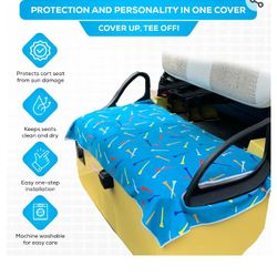 Gold Cart Seat Cover 