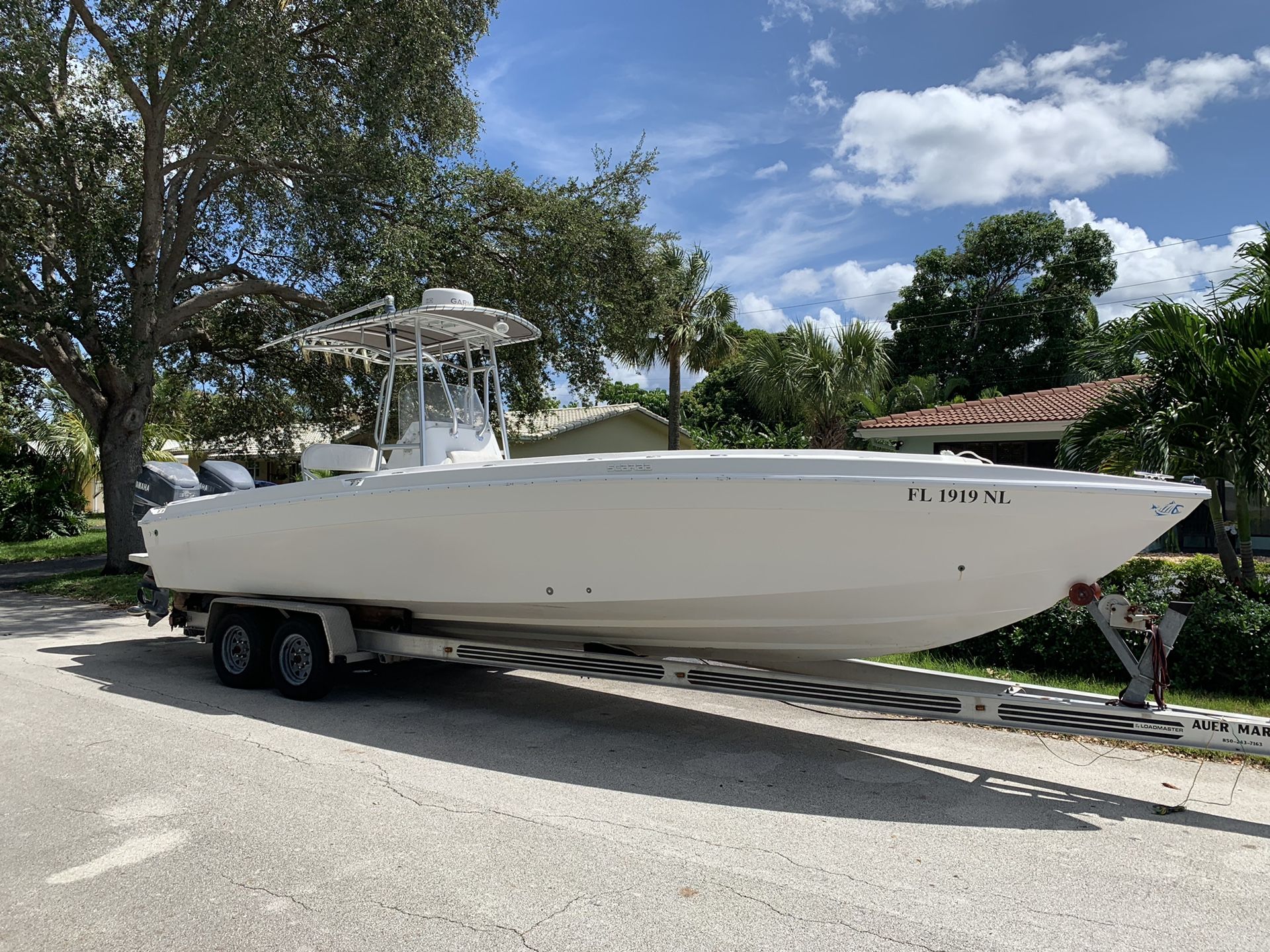 30ft scarab with twin Yamaha 300s