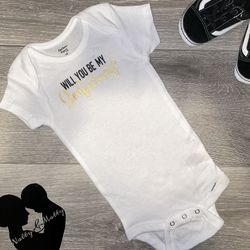 Will You Be My Godparents Onesie